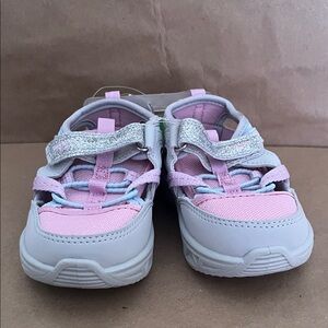 OshKosh B' Gosh Toddler Girls Everplay Durable Play Sandal Rainbow PInk